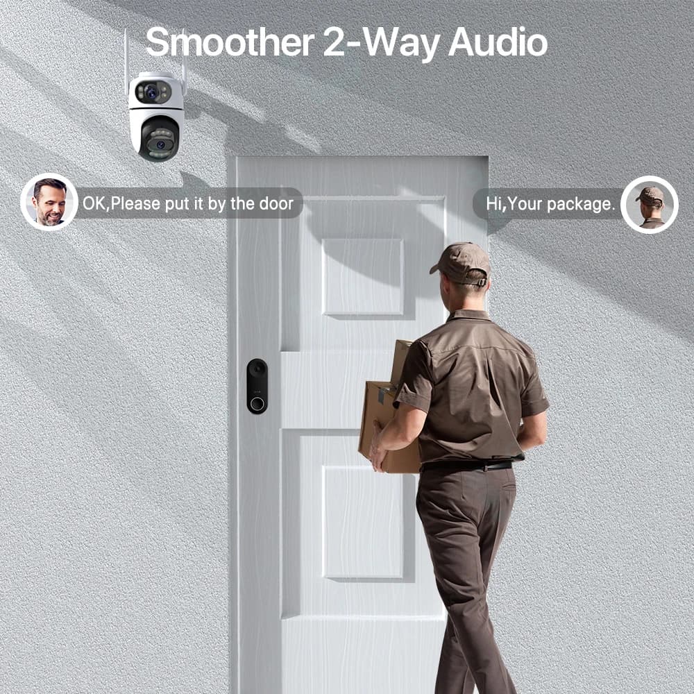 Caméra surveillance extérieure 8MP 4K WiFi PTZ pêche maison sécurité tracking AI vision nocturne étanche