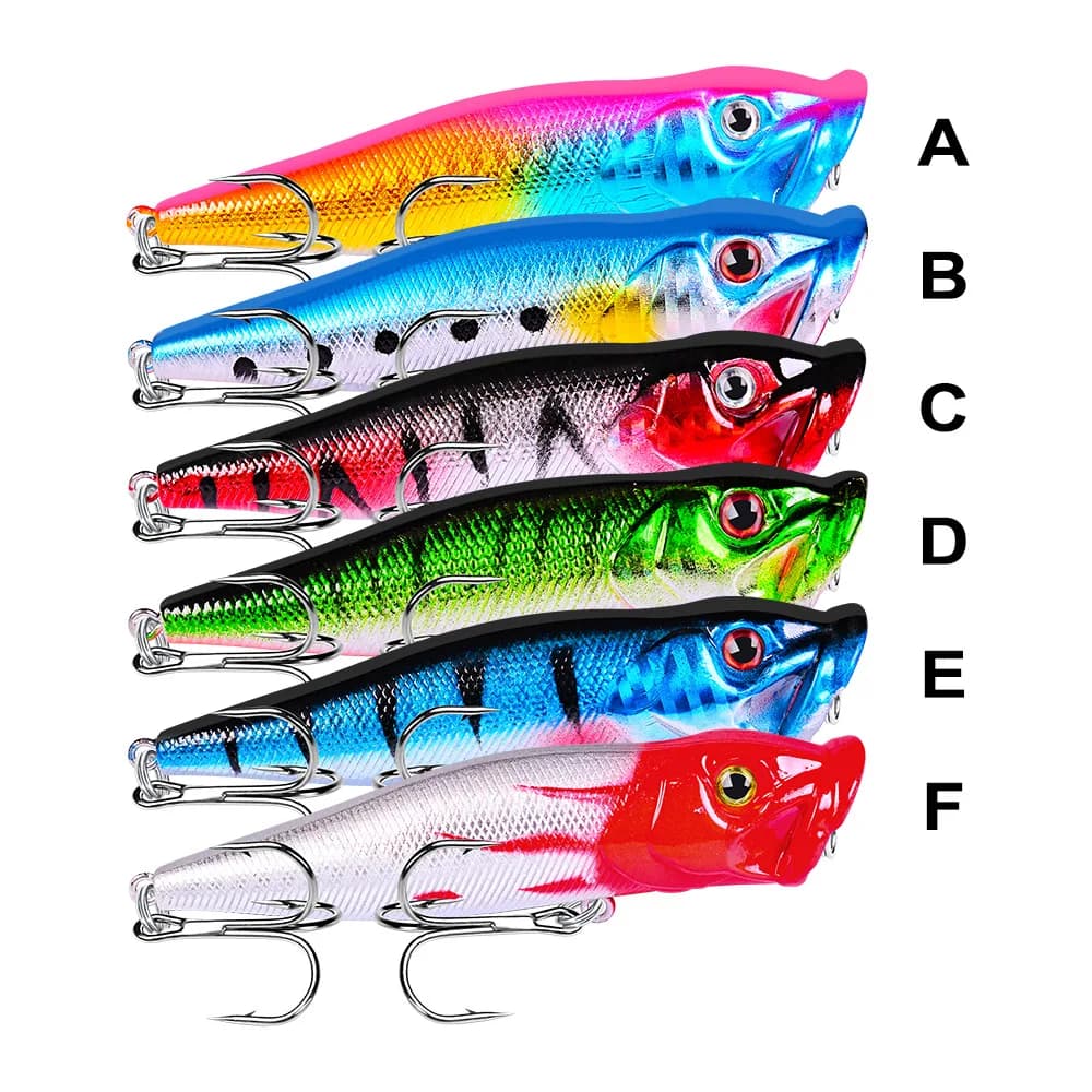 Leurre popper 93mm/12.5g FLYSAND - Appât surface topwater - Wobbleur dur pêche carnassiers
