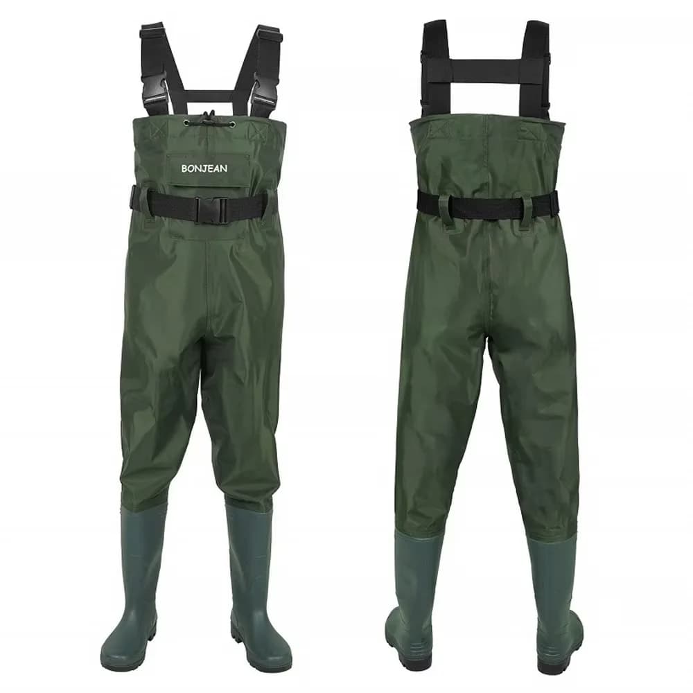 Combinaison de pêche étanche respirante avec bottes pour hommes et femmes idéale rafting et chasse