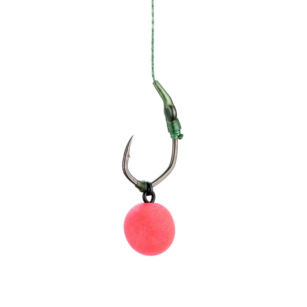 Hameçon de pêche Hirisi 8033 micro-barbelé en acier carbone, 50 pièces PTFE avec œil, boîte modulable