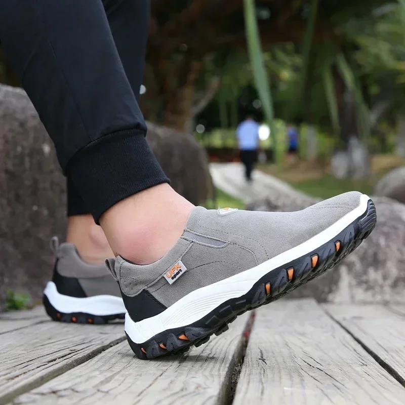 Chaussures randonnée pêche homme grandes tailles - Rando camping course léger antidérapant