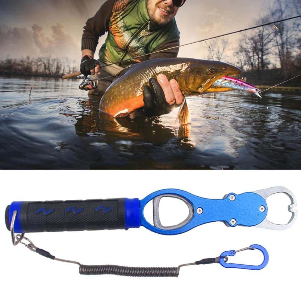 Pince à lèvres de poisson avec échelle et ligne - Outil professionnel pour pêcheurs experts