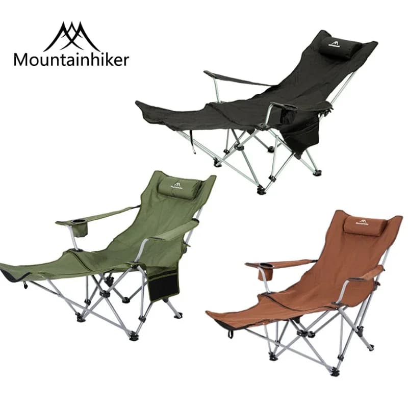 Chaise relax pliante outdoor portable ultra-légère dossier inclinable pour pêche camping étudiant