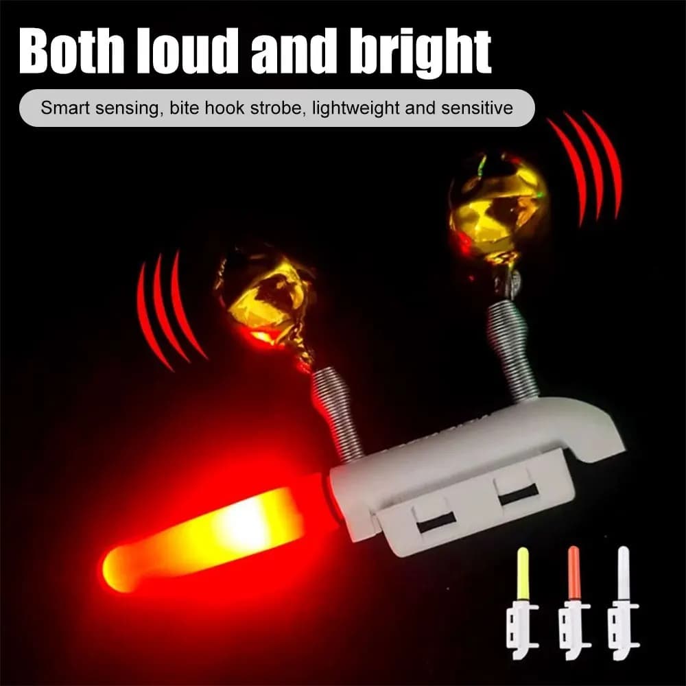 7 alarmes de touche luminescentes avec bâtons lumineux LED - Accessoire pêche nocturne avec indicateur électrique