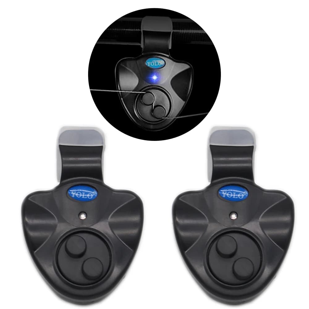 Pack alarmes de touche électroniques 2 ou 4 pièces - Détecteurs sonores LED pour équipement pêche