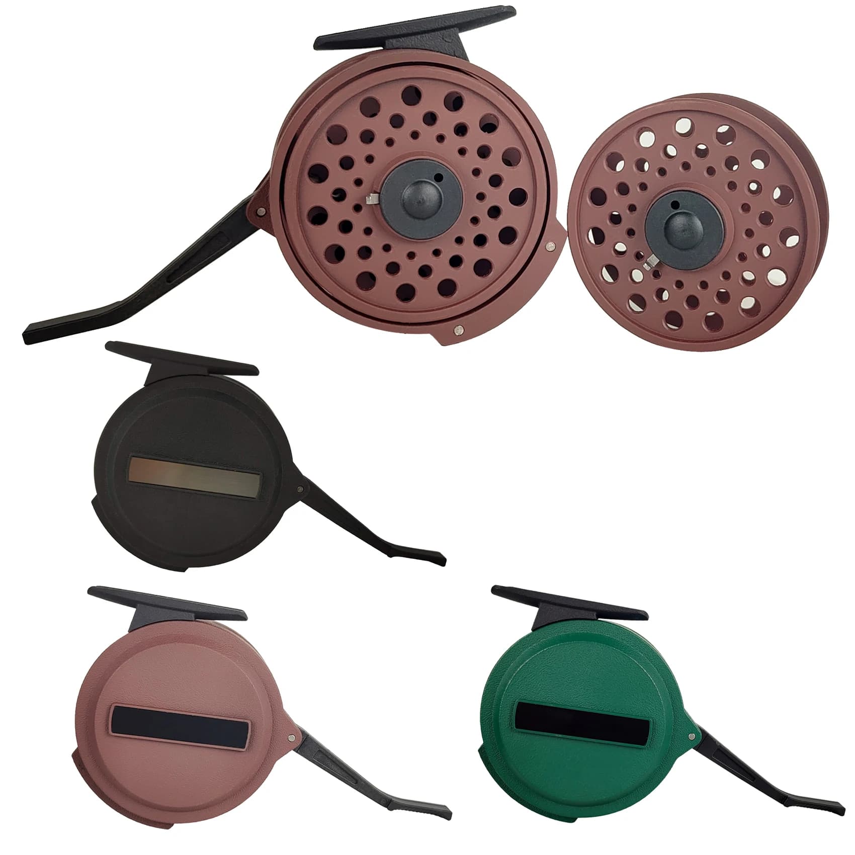 Moulinet à mouche automatique Aventik ultra léger pour pêche à la nymphe, design européen, en graphite avec sac filet