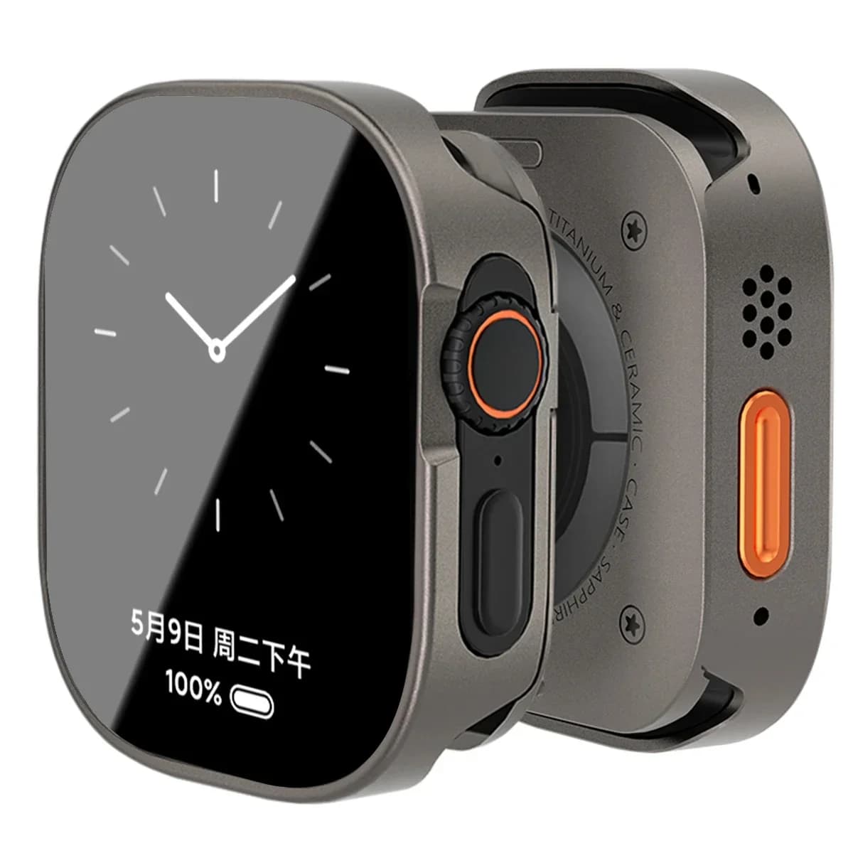 Boîtier Apple Watch Ultra 3/2 49mm Étanche Alliage Aluminium Métal Couverture Totale iWatch