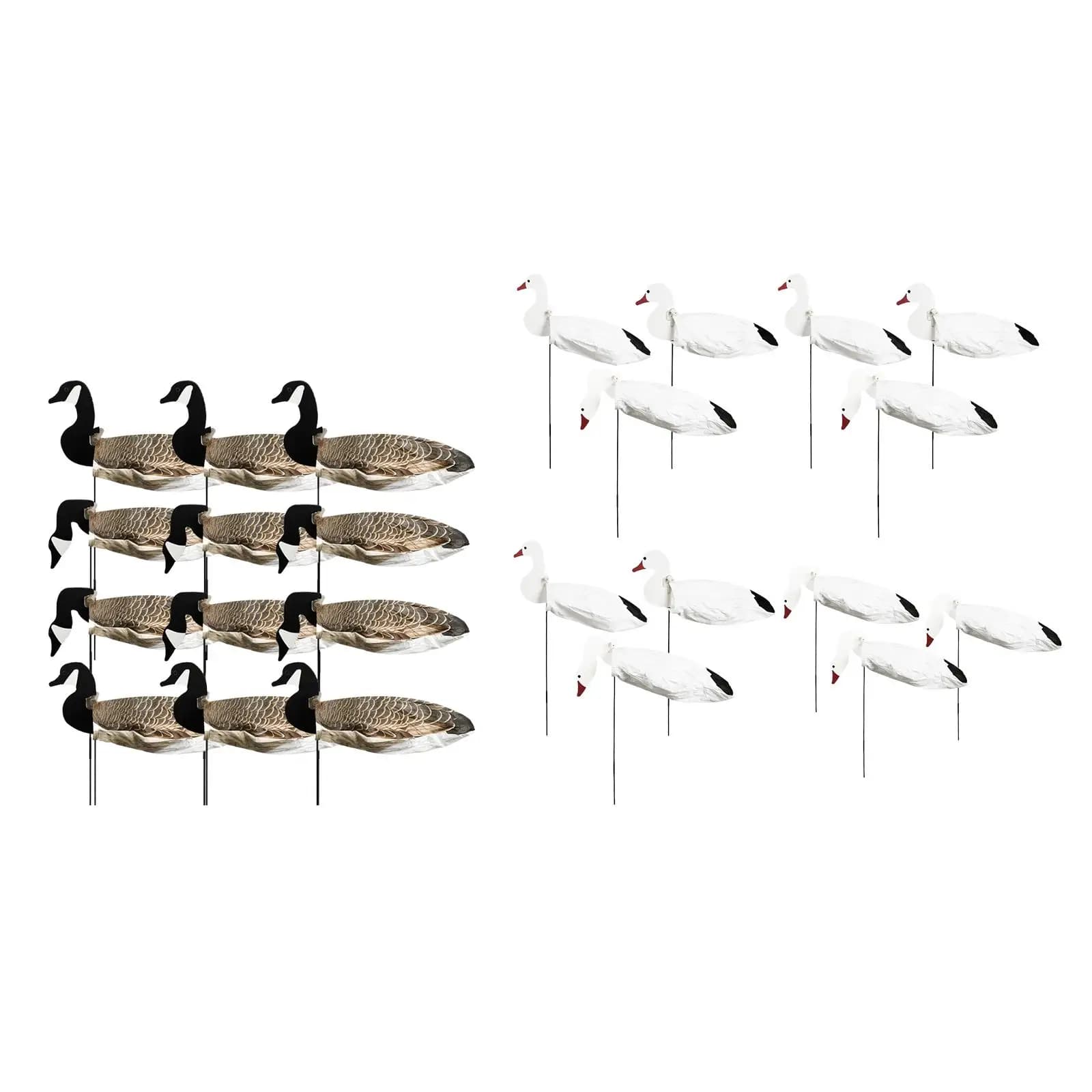Ensemble leurres silhouette oie légers résistants aux intempéries avec mouvement - Chasse gibier d'eau