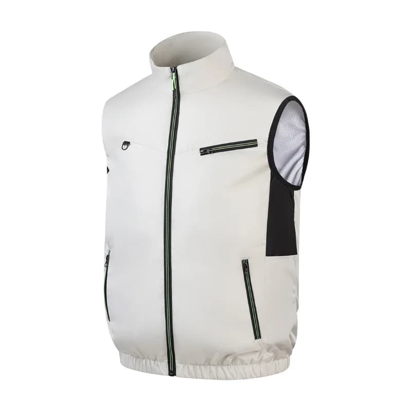 Veste rafraîchissante homme avec ventilateur rechargeable pour chantier et pêche en été