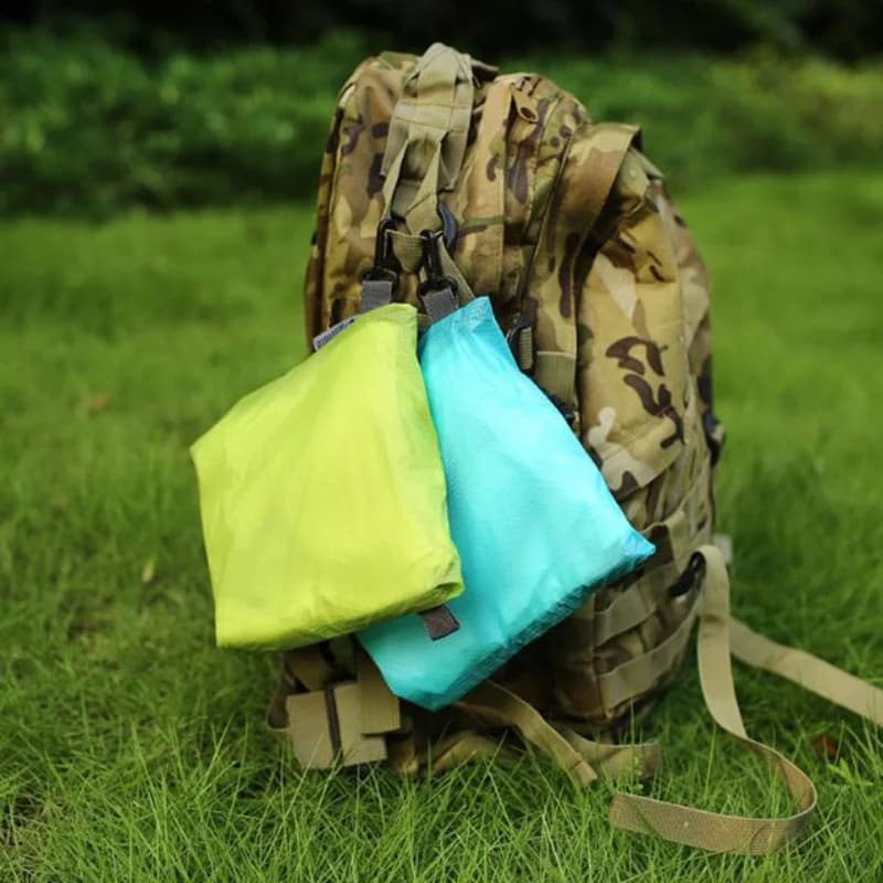 Poche organisatrice étanche nylon crochet - Sac de rangement portable camping randonnée voyage