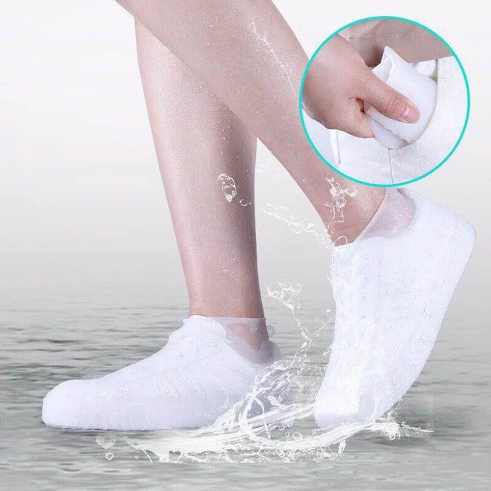 Protège-chaussures imperméables silicone anti-dérapant pour pêche pluvieuse - Couvre-sneakers unisexes