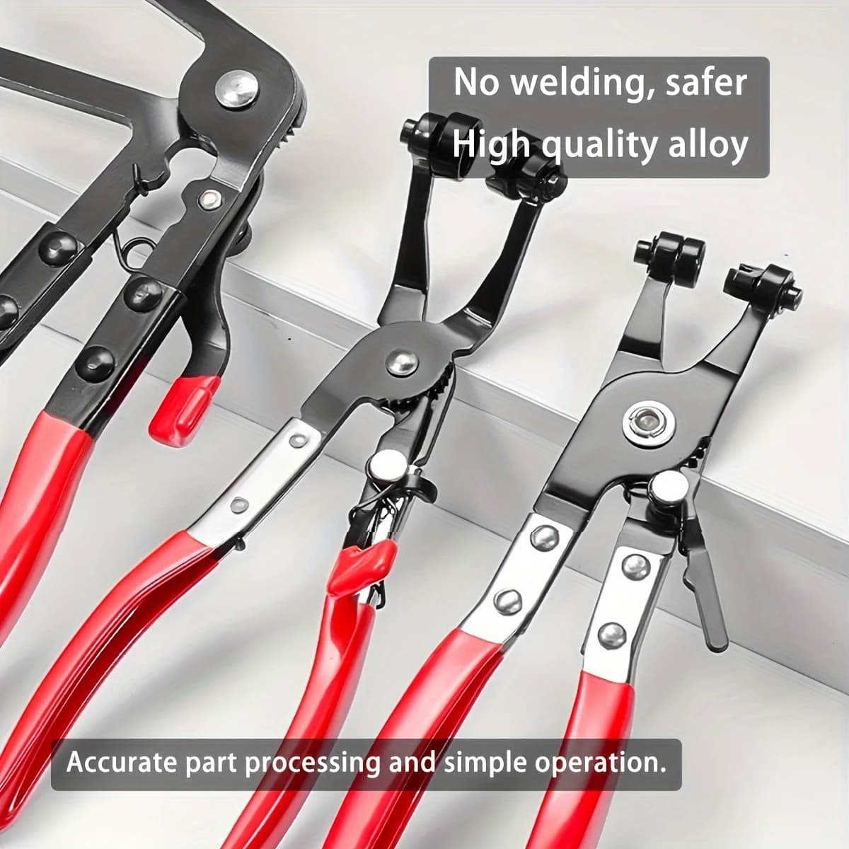 Jeu pinces colliers de serrage longue portée pour tuyaux carburant eau outils auto pêche