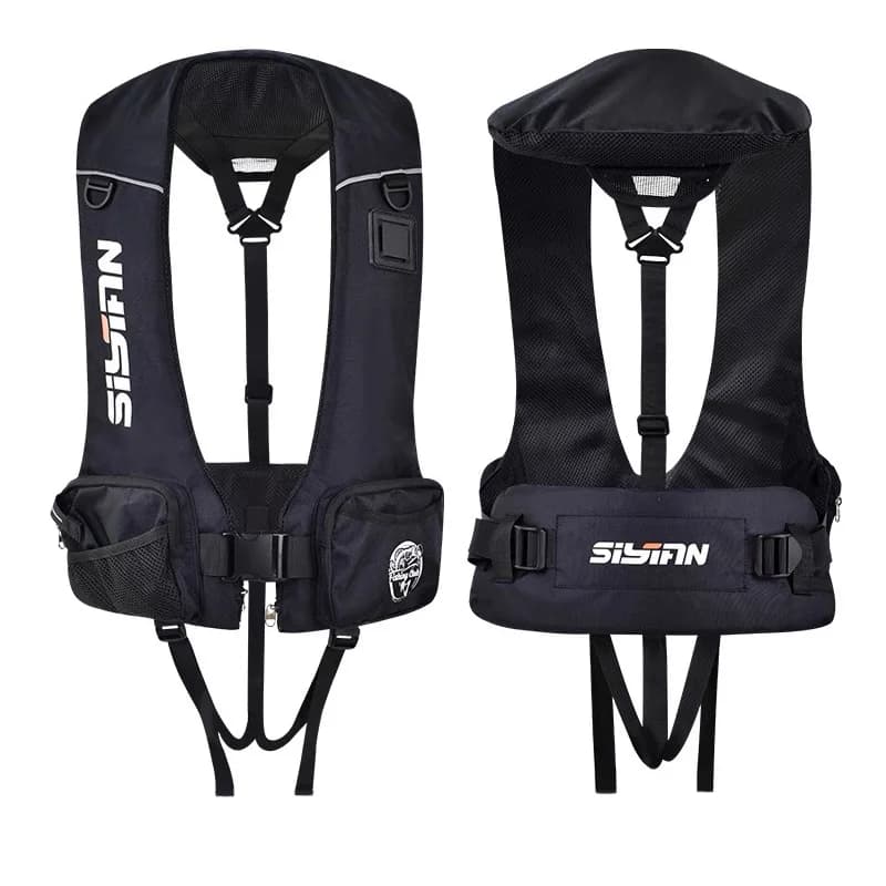 Veste de pêche professionnelle mer avec grande flottabilité et poche spacieuse pour la pêche en bateau