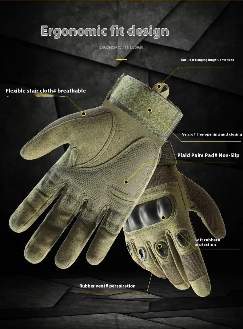 Gants tactiques homme Z907 pour pêche outdoor, vélo et escalade - Noir professionnel