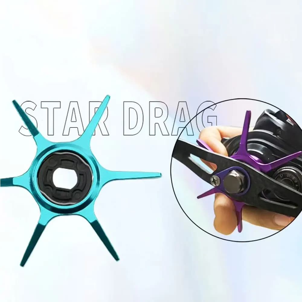 Étoile de frein hexagonale pour moulinet casting - Pièce détachée pour KASTKING, LURESTAR, FISHBAND, TAKUMA