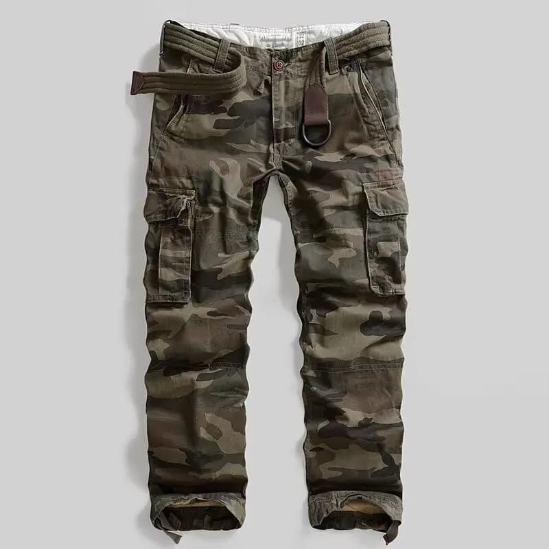 Pantalon camouflage droit délavé - Discrétion optimale pour pêche approche et observation