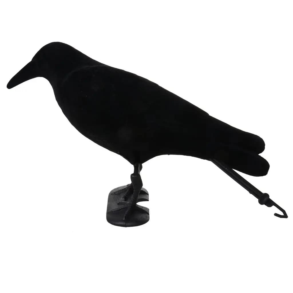 Leurre corbeau noir piège oiseaux - Épouvantail plastique pour ferme et jardin protection cultures