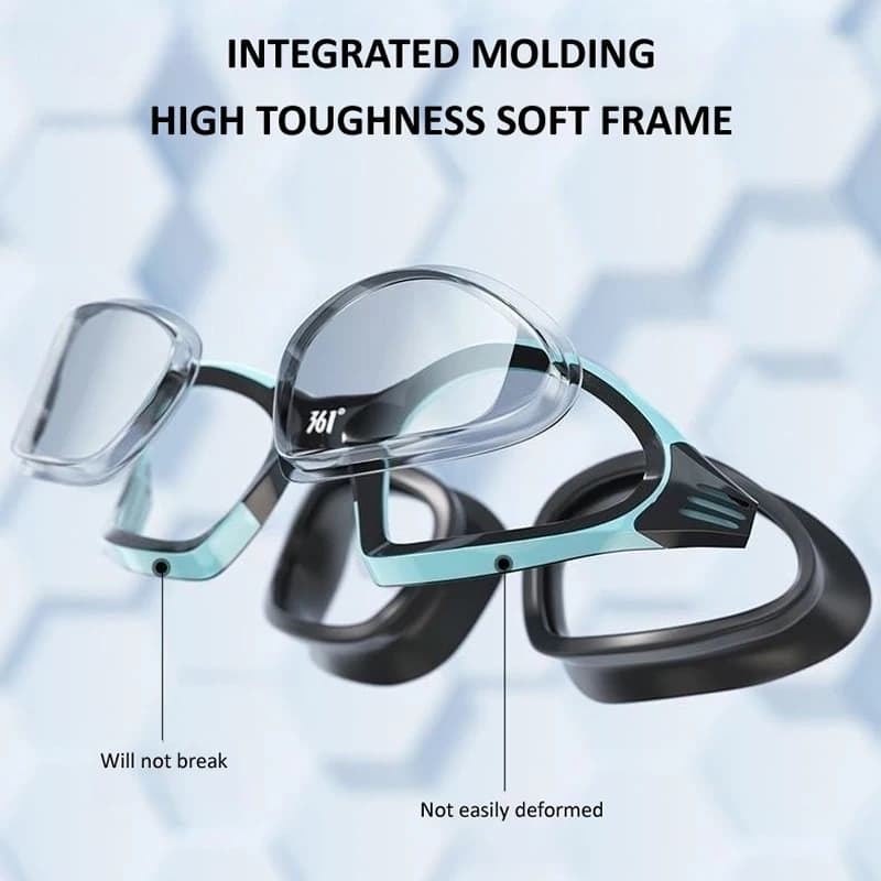 Lunettes de natation myopie professionnelles HD piscine - Correction -2.0 à -6.0 étanches anti-buée