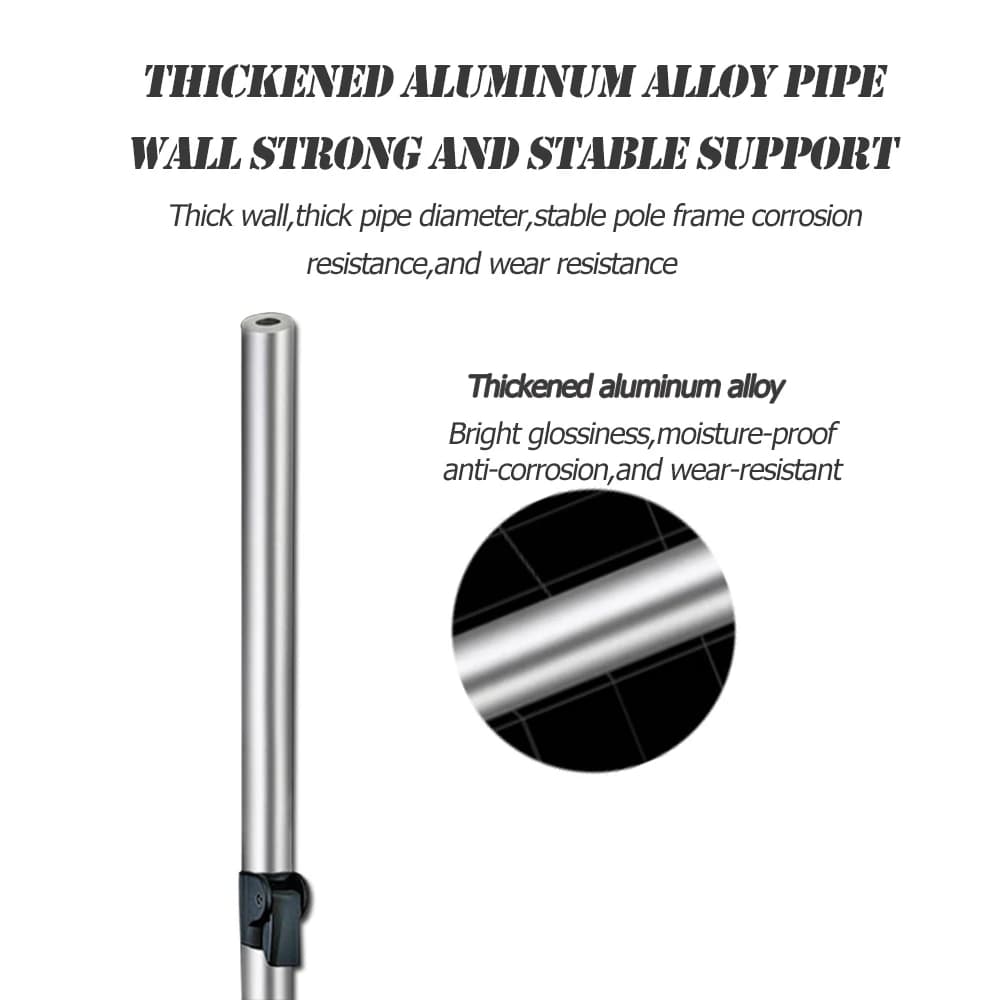 Support de canne à pêche télescopique en alliage d'aluminium renforcé - Porte-canne robuste pour pêche fixe