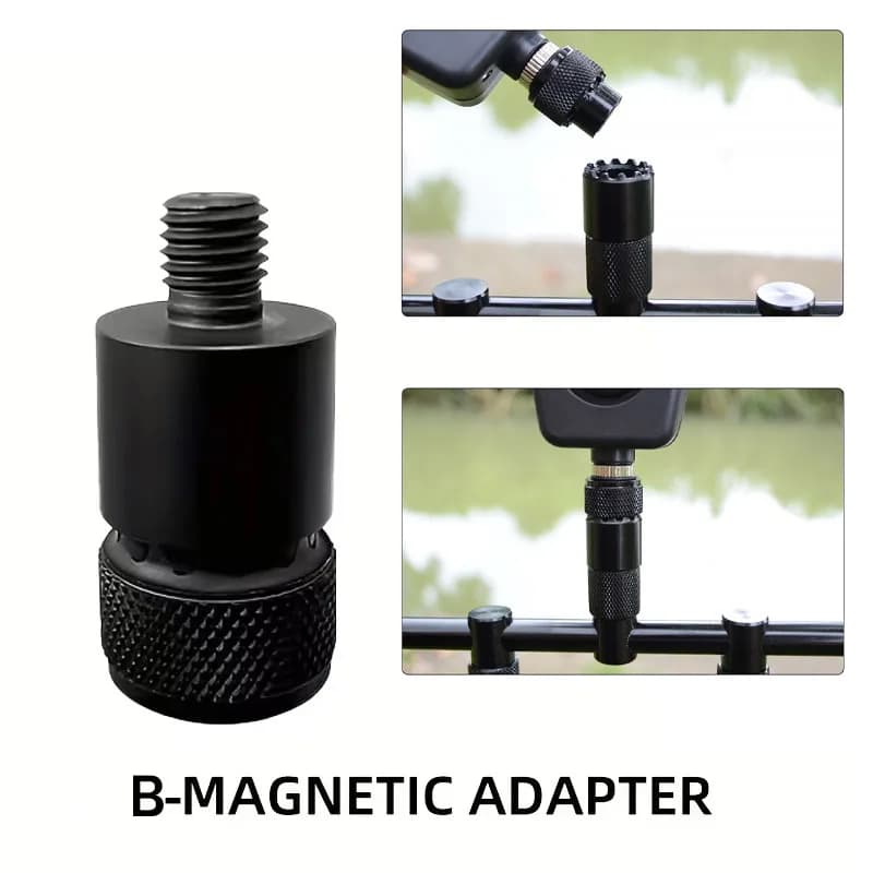 Adaptateur support canne à pêche à libération rapide avec aimant intégré pour alarme de touche filetage M3/8