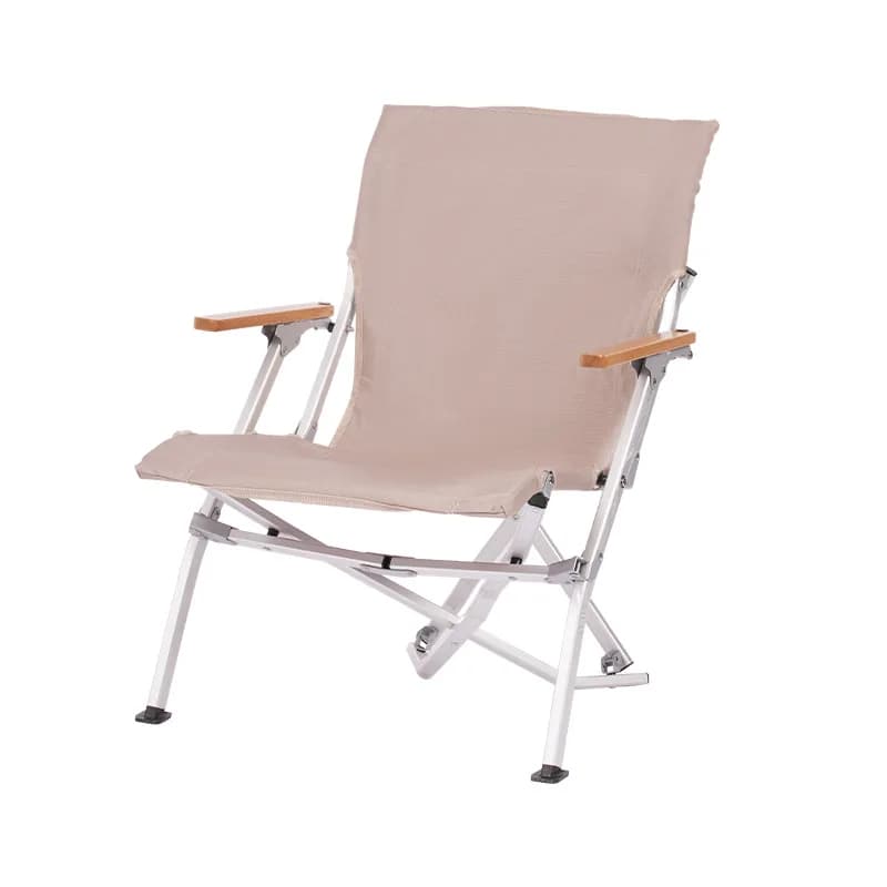 Chaise pliante aluminium dossier haut inclinable pour pêche loisir camping portable extérieur