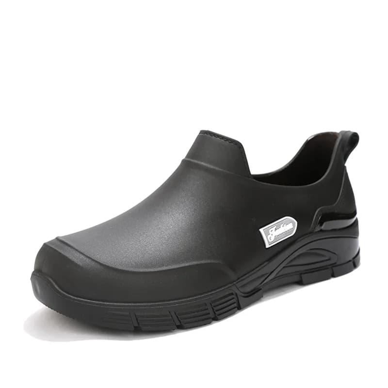 Bottes de pluie basses hommes anti-dérapantes pour pêche cuisine et activités extérieures résistantes