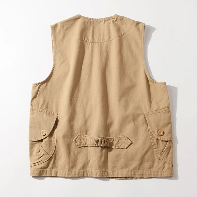 Veste cargo légère homme pêche safari travail extérieur avec nombreuses poches