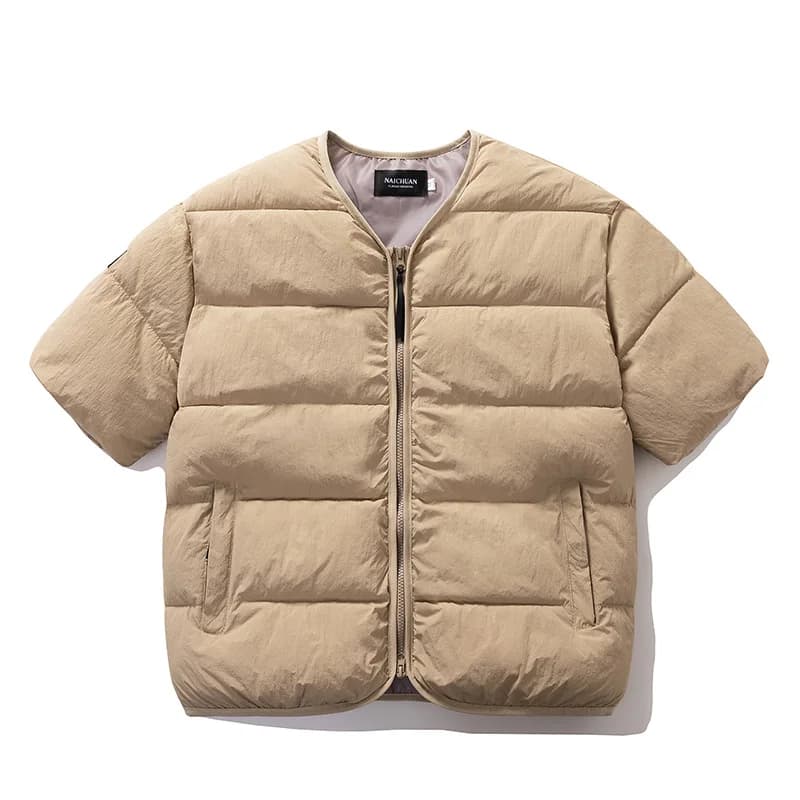Veste matelassée chaude mi-manches pour femme et homme, style coréen couple hiver