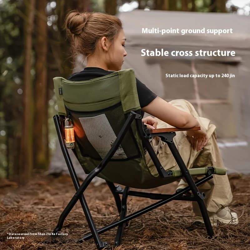 Chaise pliante portable réglable pour pêche et camping - Design ergonomique pour siestes et activités outdoor