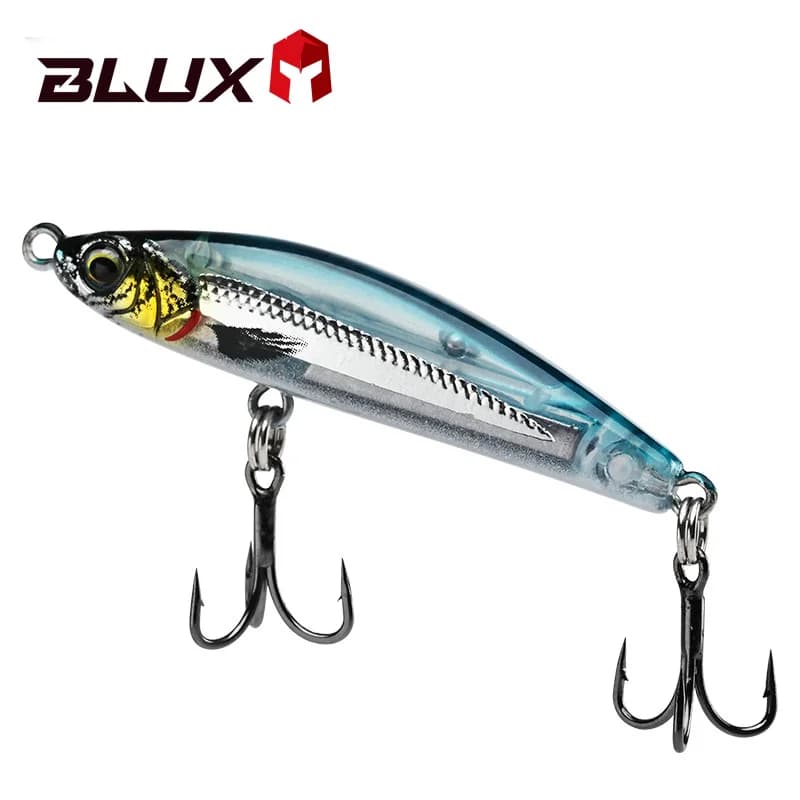 Leurre sinking pencil BLUX EXILE 50 50mm/8g - stickbait plombé minnow sans bavette pour mer