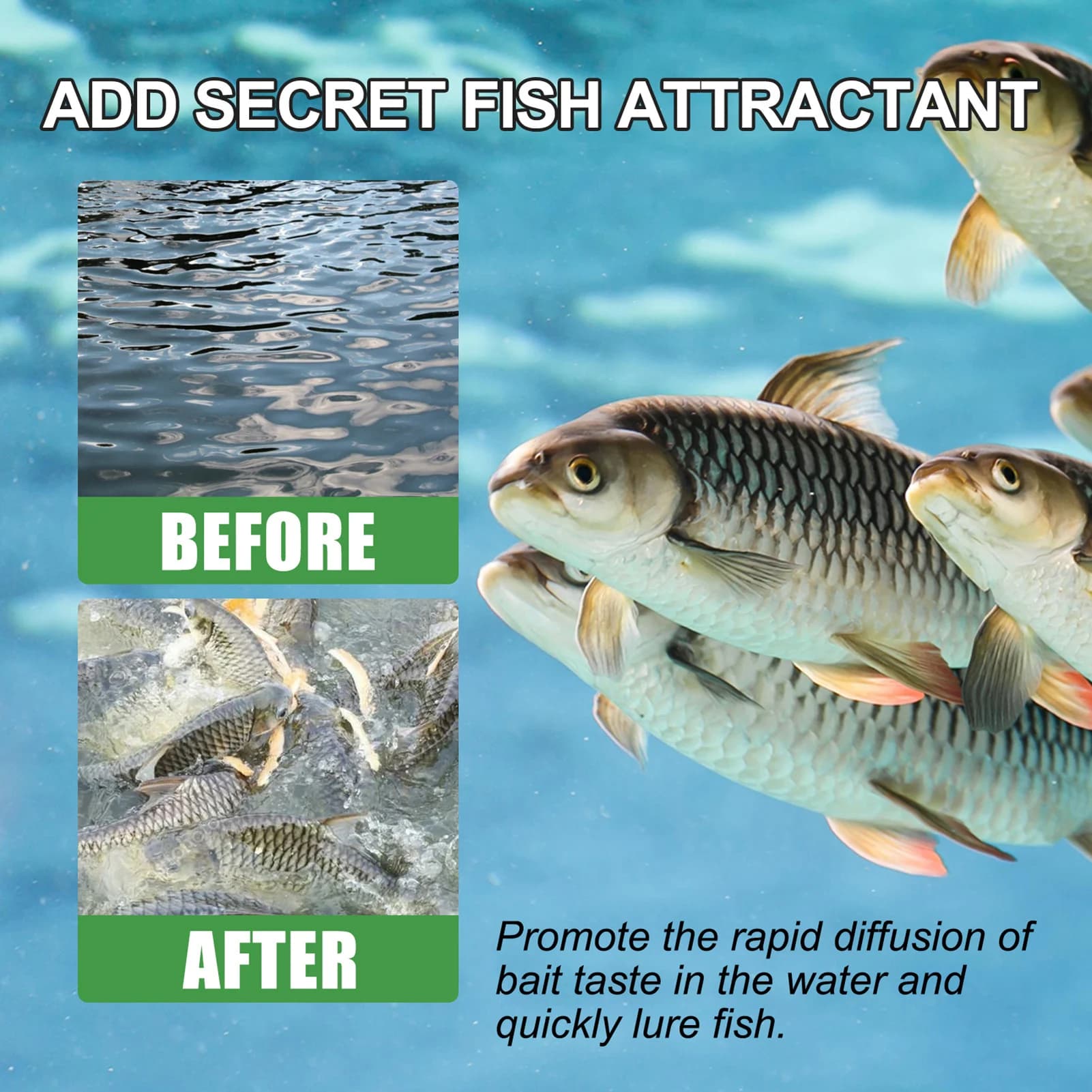 Spray attractant pour poissons puissant et portable, améliorez votre taux de réussite à la pêche