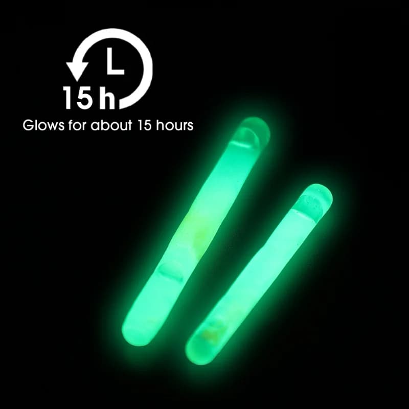 50/100 bâtons lumineux fluo 4.5mm pour flotteurs de pêche - accessoires pêche nocturne
