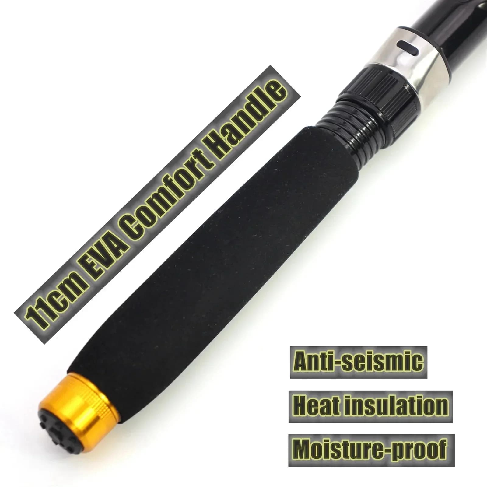 Canne pêche télescopique portable 1.8m-3.6m fibre carbone pour carpe truite et pêche plage
