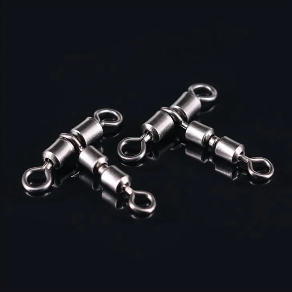 Rotules DNDYUJU 10 pièces double connecteur rotation rapide pour ligne de pêche accessoires
