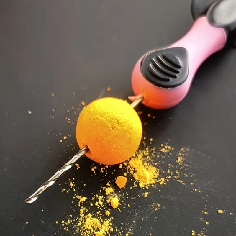 Perceuse et aiguille à boilies pour la pêche à la carpe, accessoires montage esches