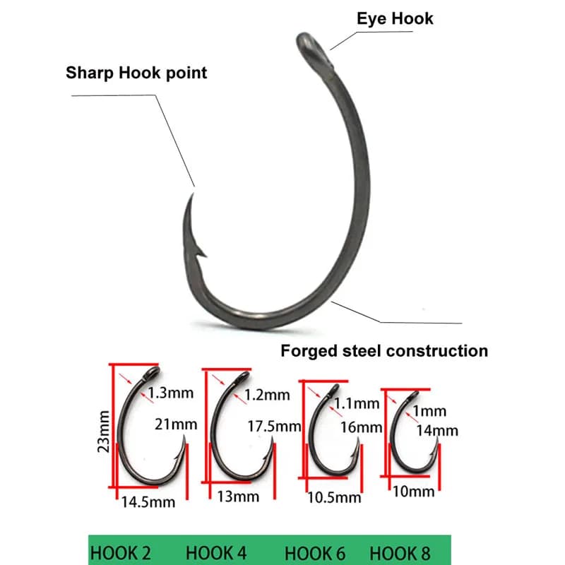 Leader hair rigs pour pêche carpe avec ligne tressée - Montages prêts pour bouillettes et feeder fishing