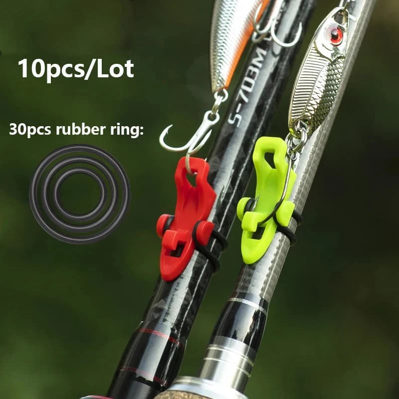 Lot de porte-leurres et hameçons pour canne à pêche - Accessoire de rangement sécurité pour pêcheurs