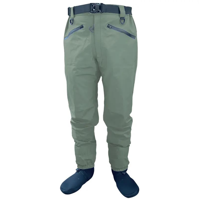 Pantalon de pêche wading homme imperméable 4 plis respirant pour pêche à la mouche et chasse