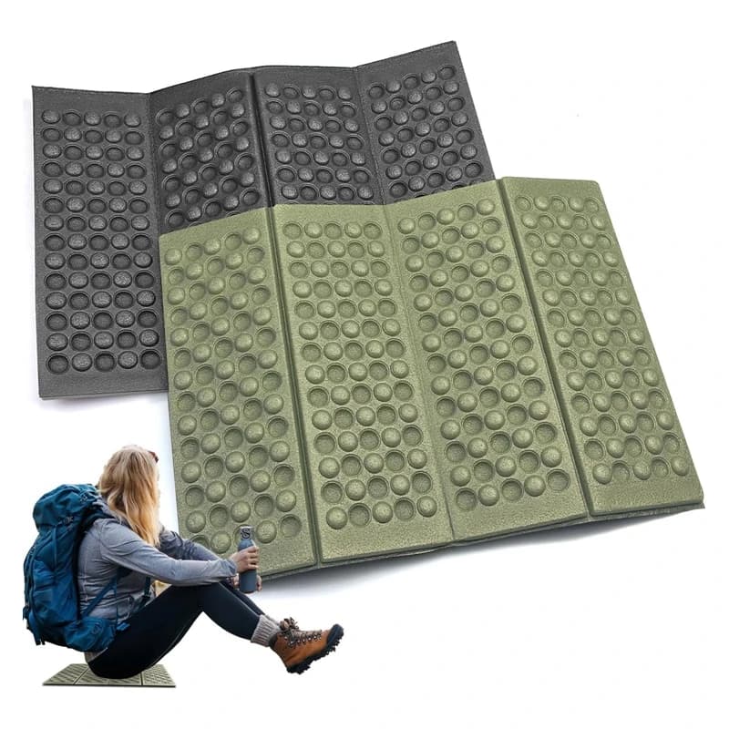 Coussin siège pêche pliant - Matelas mousse confortable pour chaise de camping extérieur
