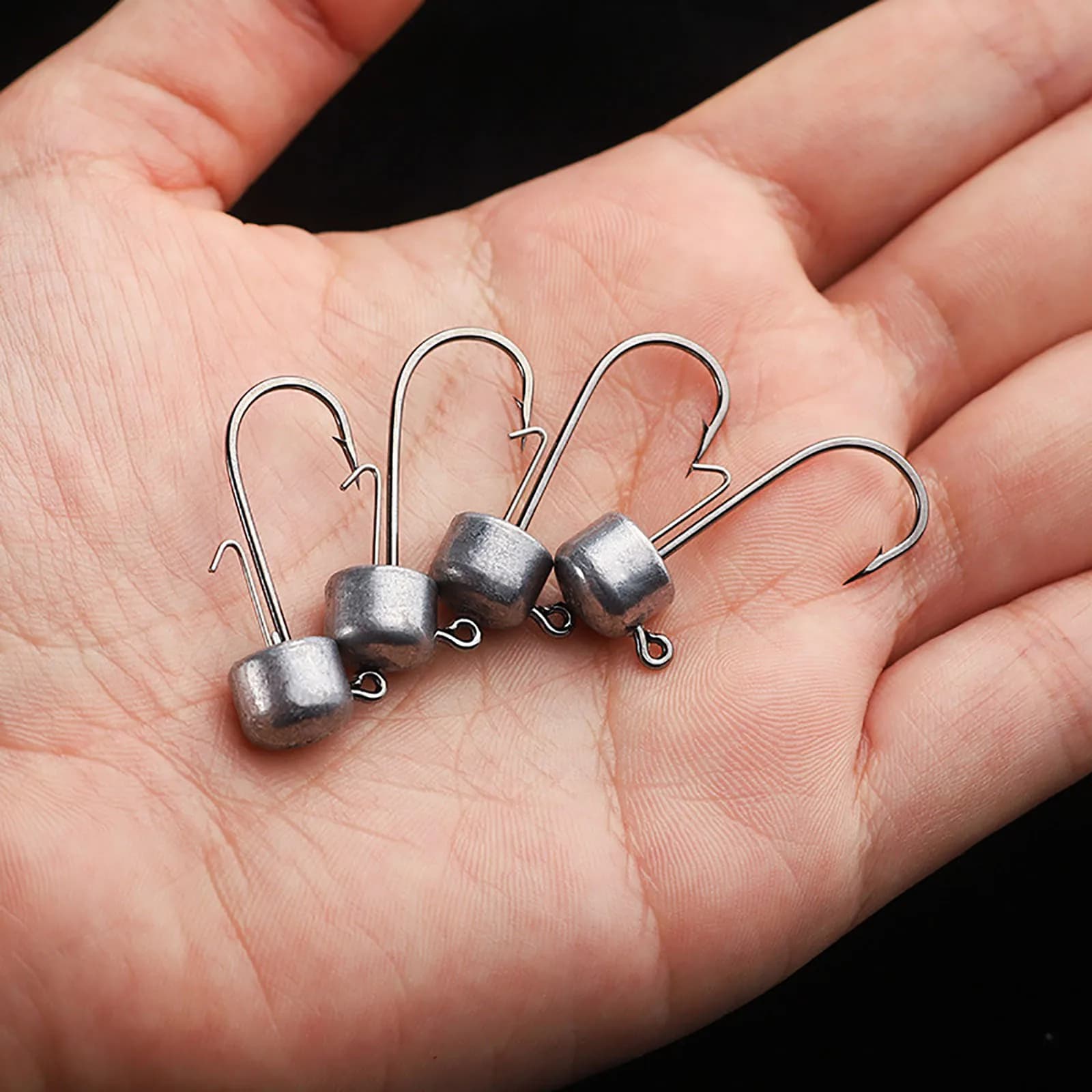 10 têtes plombées Ned rig de 1.5g à 6g pour leurres souples et pêche au bass - hameçons de qualité