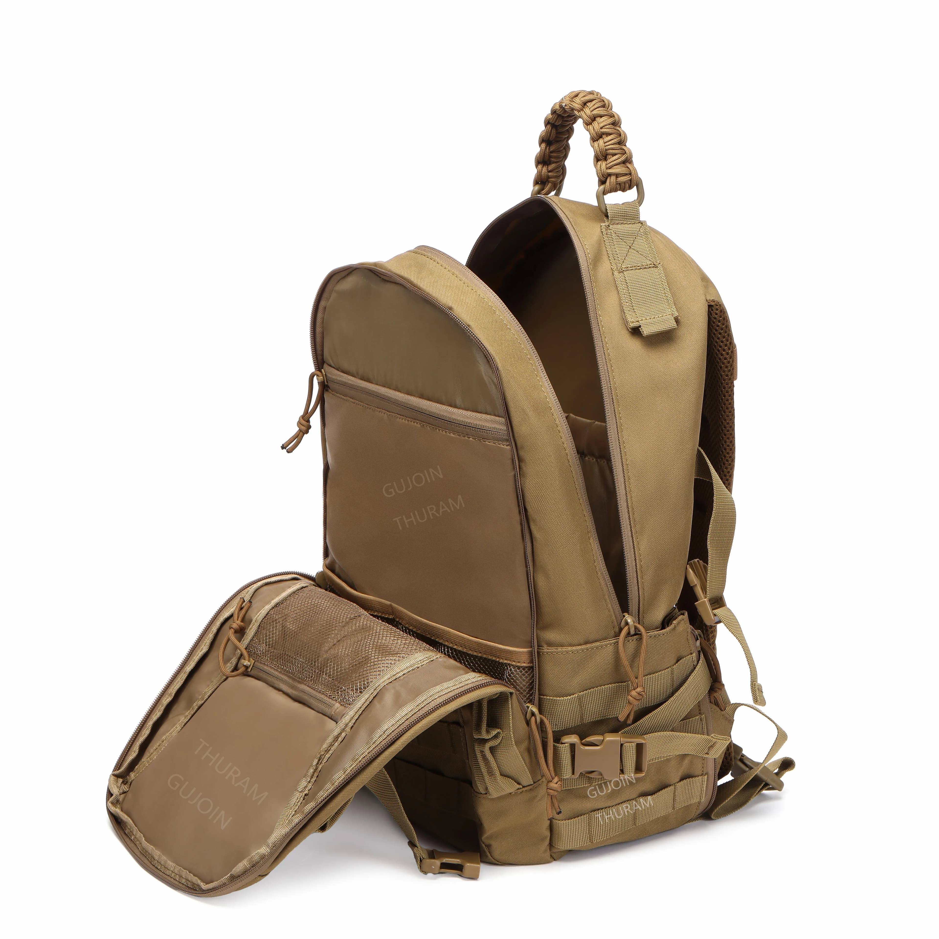 Sac à dos tactique 38L étanche avec système MOLLE - Grand sac militaire pour randonnée camping survie