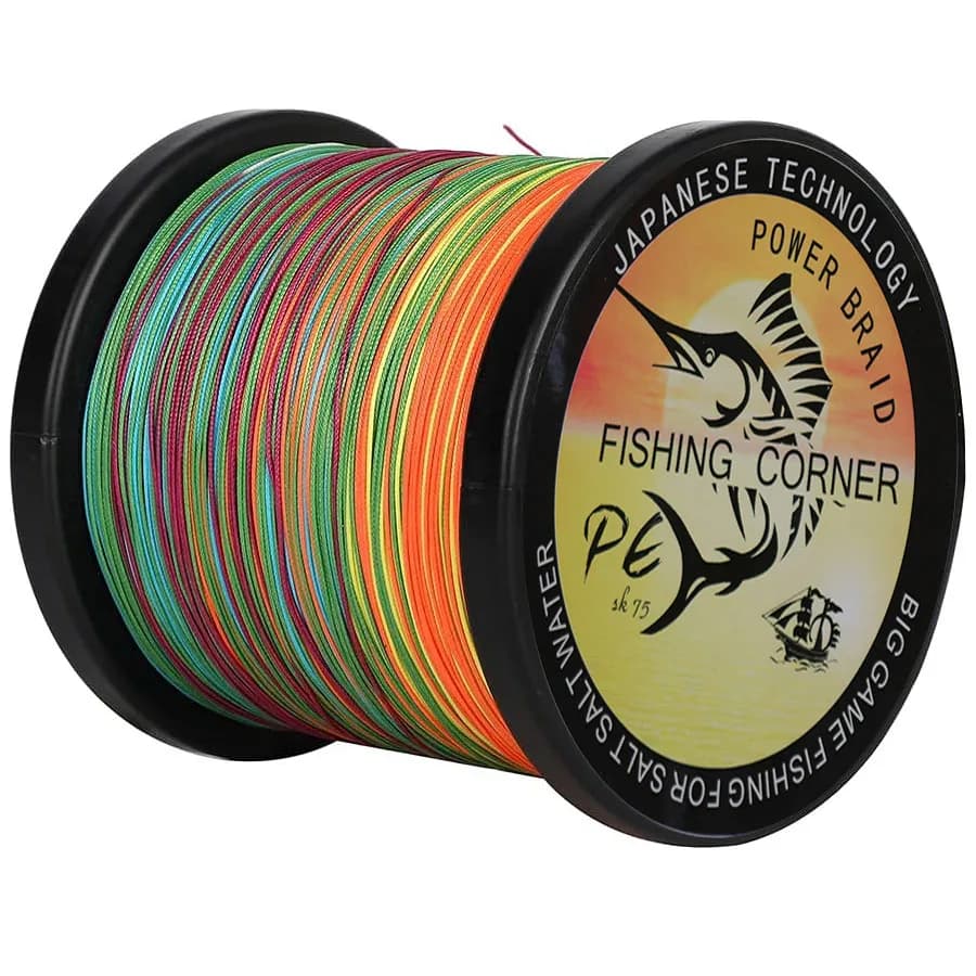 Ligne de pêche PE japonaise 12 brins 1000m multifilament 25-230LB résistante pour mer et surfcasting
