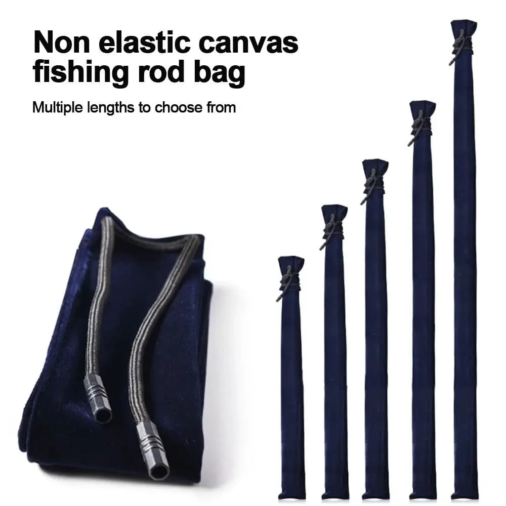 Sac cannes pêche velours épais multifonction pliable - Housse protection cannes leurres portable transport pêche