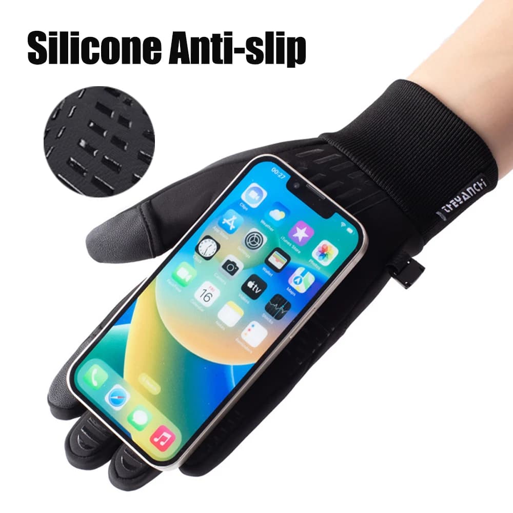 Gants d'hiver flip open deux doigts chauds tactiles pour pêche cyclisme ski hommes femmes