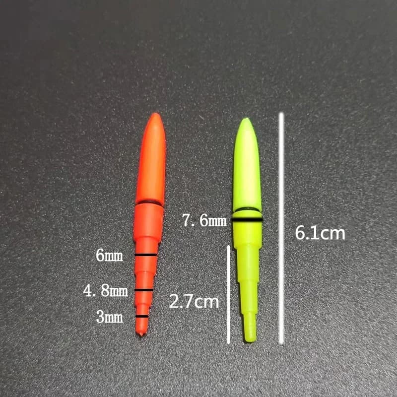 Bâtons luminescents LED rouge/vert 20 pièces pour pêche de nuit - accessoires flotteurs CR425
