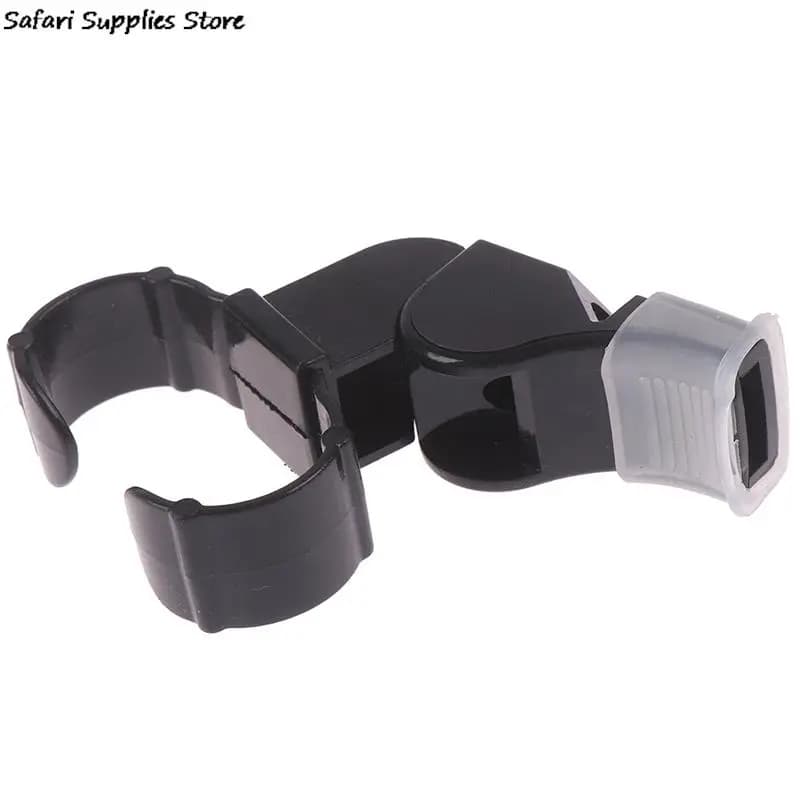 Sifflet arbitre noir sans bille - Sifflet sportif ergonomique pour pêche et sécurité en mer