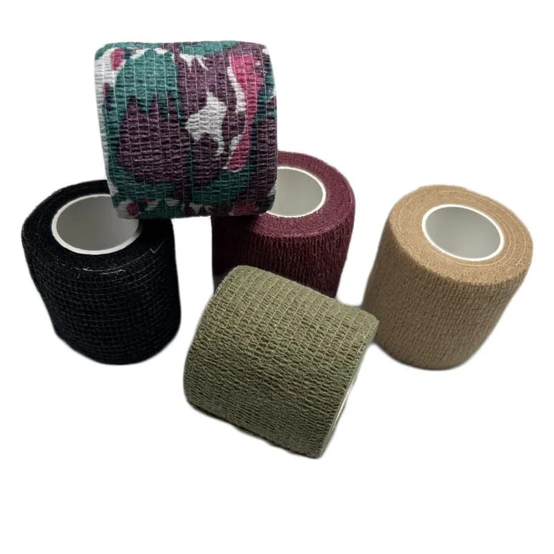 Bandage élastique auto-adhésif sport médical pour doigt poignet cheville fixation camouflage animaux