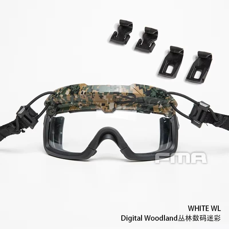 Lunettes anti-buée 3MM pour casques pêche - Compatibles rails OPS-CORE, protection visuelle optimale