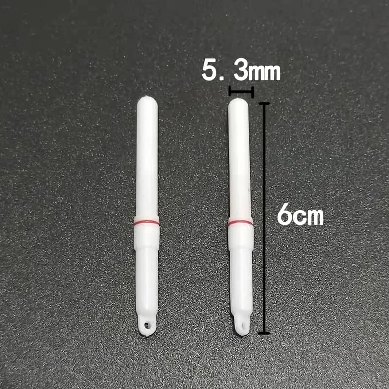 10 bâtons lumineux verts et rouges pour flotteurs de pêche de nuit, compatibles piles CR322 et CR425
