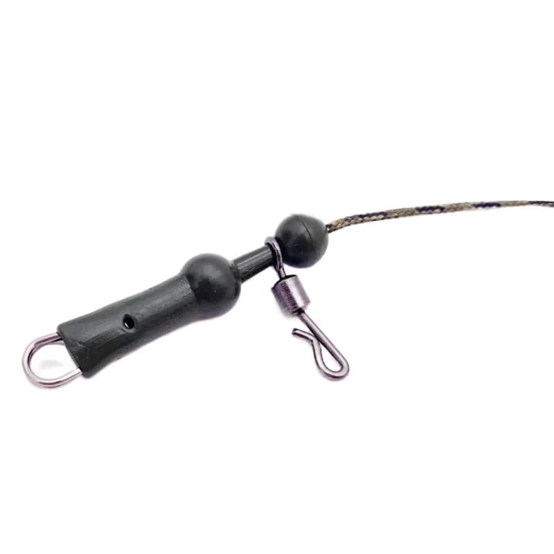 3Pcs leader line chod helicopter rig carp pêche 45lb braided lead core prêt à monter